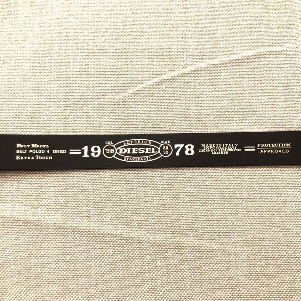 Diesel Poldo 4 Leather Belt - Picture 5 of 6